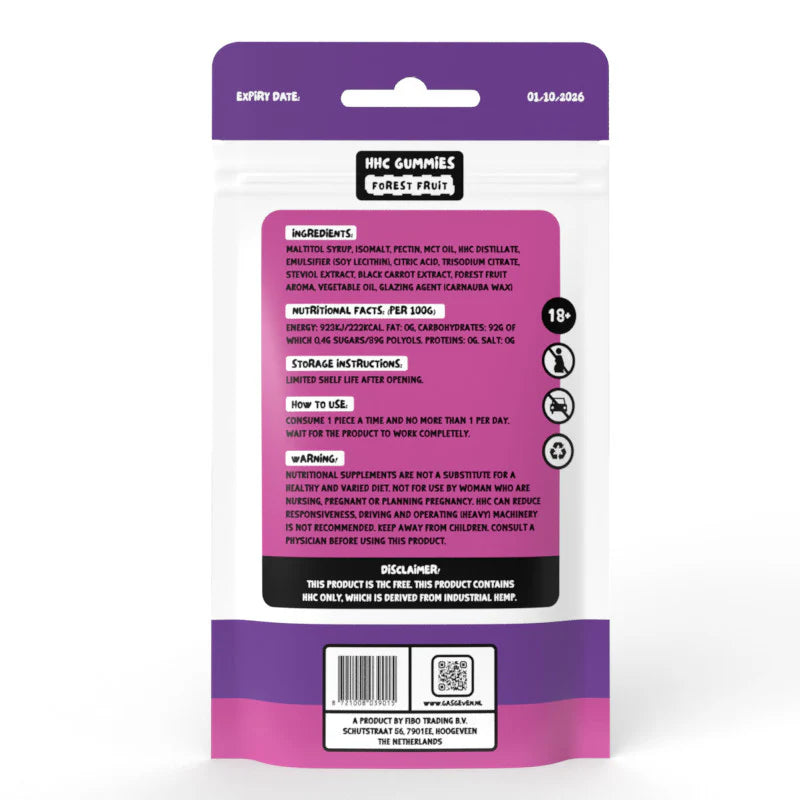 500mg HHC Forest Fruit Gummies